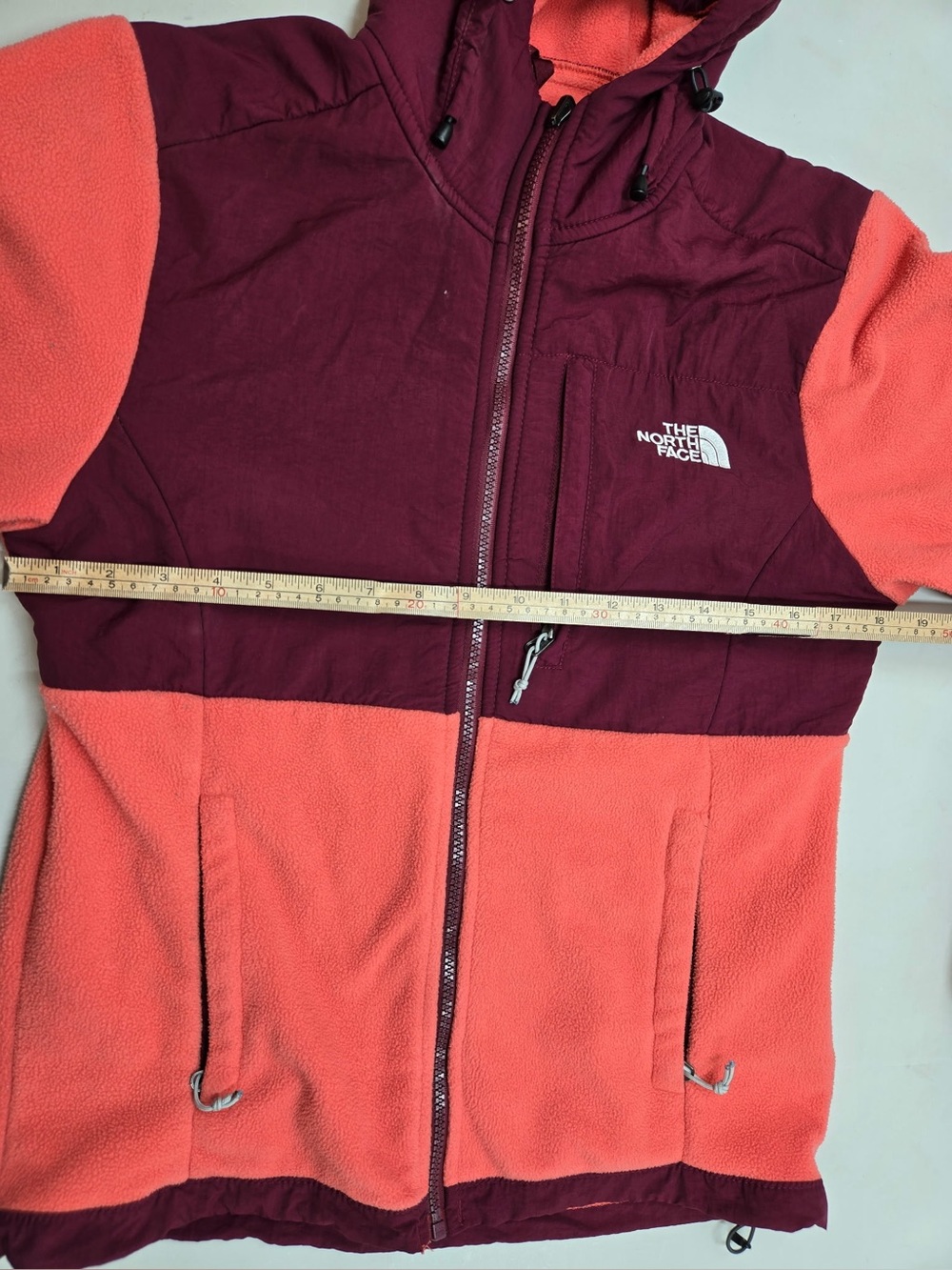 THE NORTH FACE Hooded Denali Fleece Jacket Pink Women’s Small 1218 - Picture 10 of 14